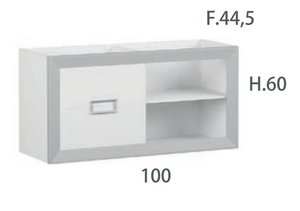 100 cm. Mueble de Baño CAMPOARAS Modelo L-GANT Diseño Rayas