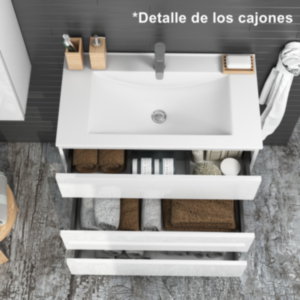 Mueble de Baño CAMPOARAS Modelo KLOE Blanco Mate Con Patas