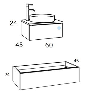60 cm. Mueble de Baño COYCAMA Modelo LANDES 1 G