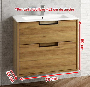 70 cm. Mueble de Baño BATONI Modelo CELINE