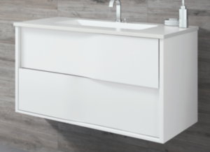 Mueble de Baño SOCIMOBEL Modelo CANADA Blanco Suspendido