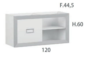 120 cm. Mueble de Baño CAMPOARAS Modelo L-GANT Diseño Rayas